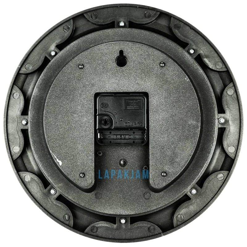 Jam Dinding Analog Permata/Feminim/Norak I&f Silver JD0058IF8845SI