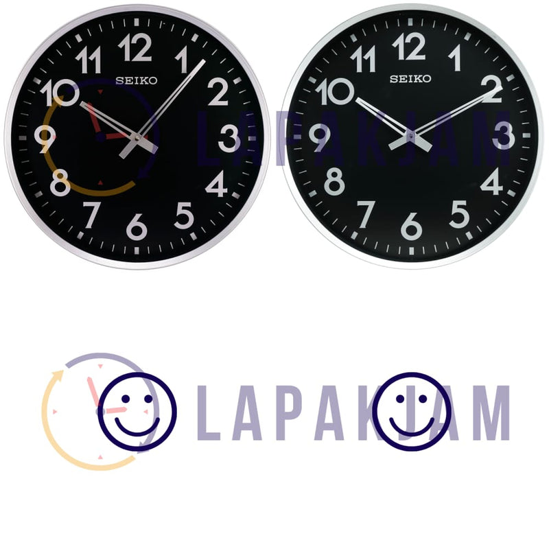 Jam Dinding Analog Polos Minimalis Seiko Hitam JDSEIKQXA560AHIT