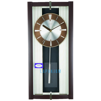 Jam Dinding Analog Polos Minimalis Sakana Coklat JDSA388-1COK