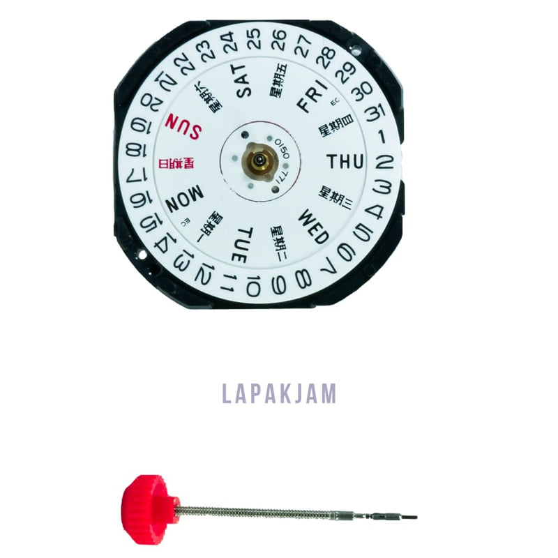 Mesin Jam Tangan VX 33 Tgl/HR Diangka 3