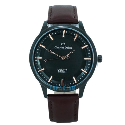 Jam Tangan Analog Formal Charles Delon Coklat 1 JACHARCDM5204KCOK