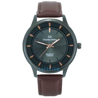 Jam Tangan Analog Formal Charles Delon Coklat Tua 1 JACHARCDM5202KCOKTU