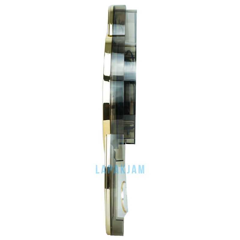 Jam Dinding Bell & Bandul Polos Minimalis Estiloren Gold JDTICRT1T-2OL