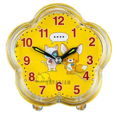 Jam Weker Analog Polos Minimalis Esa Kuning WEESA3203KUN