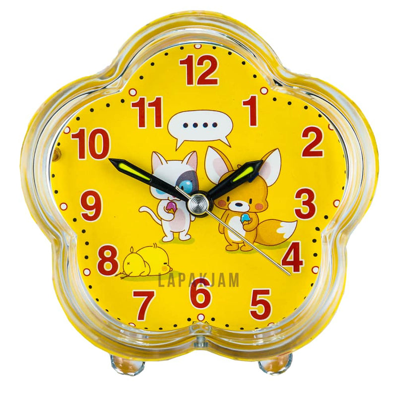 Jam Weker Analog Polos Minimalis Esa Kuning WEESA3203KUN