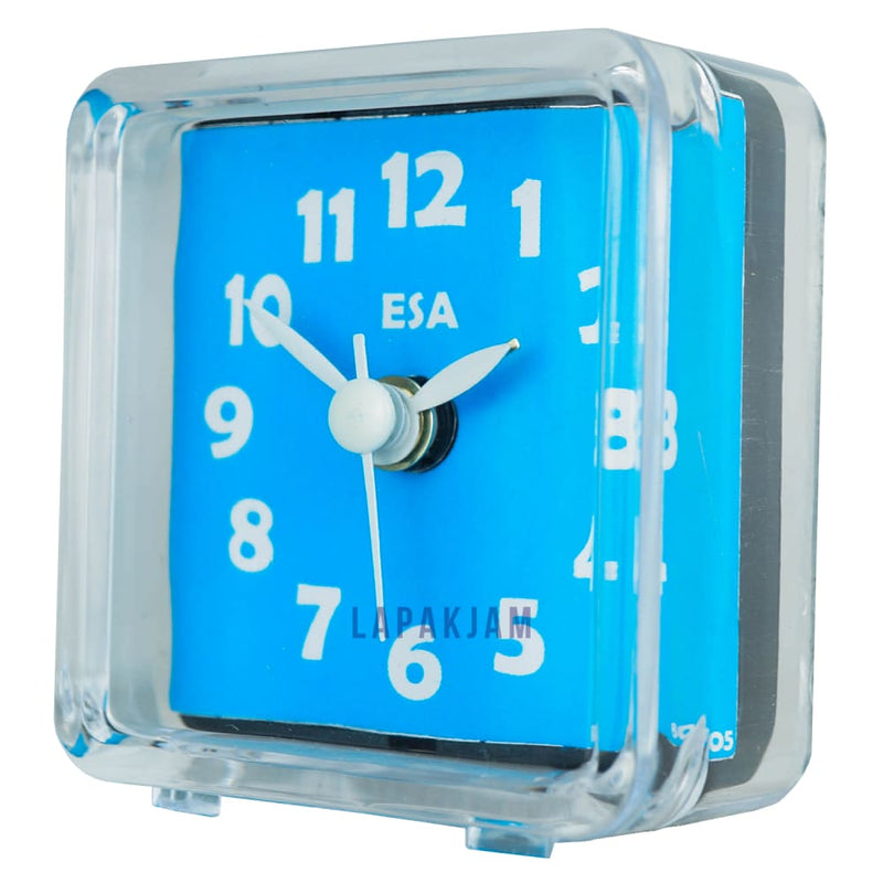 Jam Weker Analog Polos Minimalis Esa Biru WEES013BIR