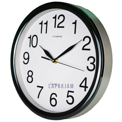 Jam Dinding Analog Polos Minimalis Glenmore GUN JDGLENGM-5581PGUN