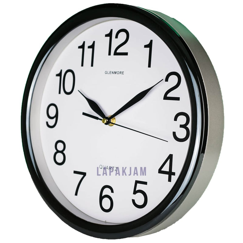 Jam Dinding Analog Polos Minimalis Glenmore GUN JDGLENGM-5581PGUN