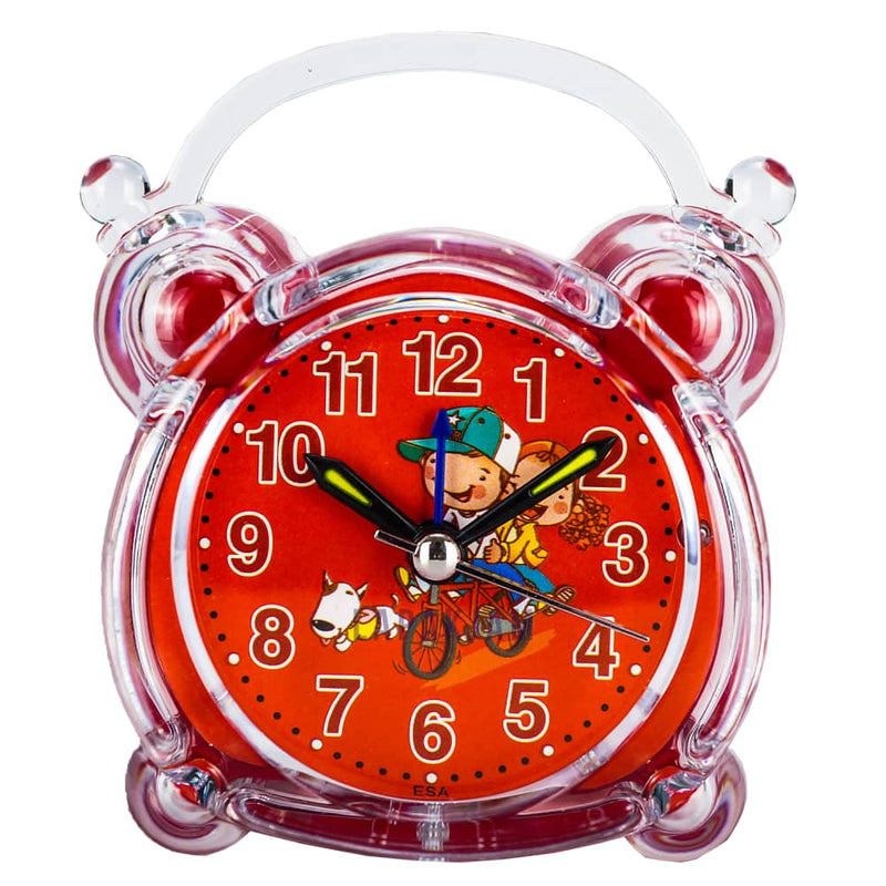 Jam Weker Analog Polos Minimalis Esa Merah WEESA3207MER