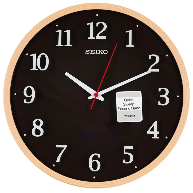 Jam Dinding Analog Polos Minimalis Seiko Cream JDSEIKQXA731ACRE