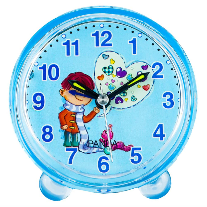 Jam Weker Analog Polos Minimalis Esa Biru WEESA3202BIR