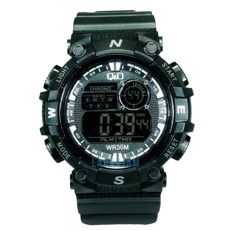 Jam Tangan Digital Sporty QnO Hitam JAQNOD-04DHIT