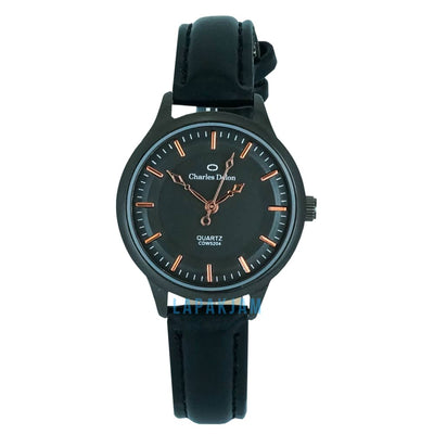 Jam Tangan Analog Formal Charles Delon Hitam JACHARCDW5204KHIT