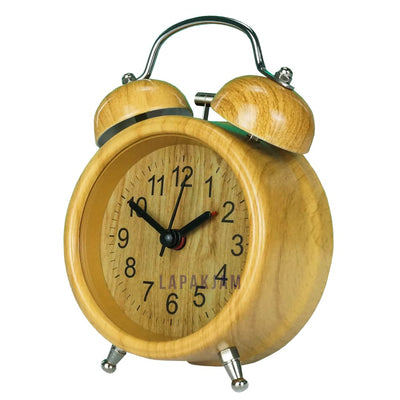 Jam Weker Analog Polos Minimalis Esa Coklat Muda WEESA28322COKMUD