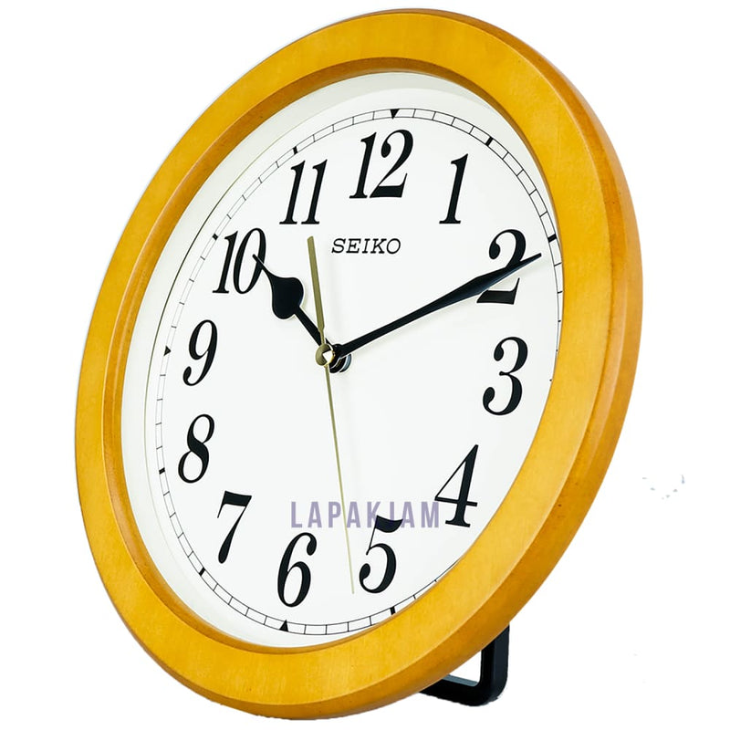 Jam Dinding Analog Polos Minimalis Seiko Coklat JDSEQX686BBRO