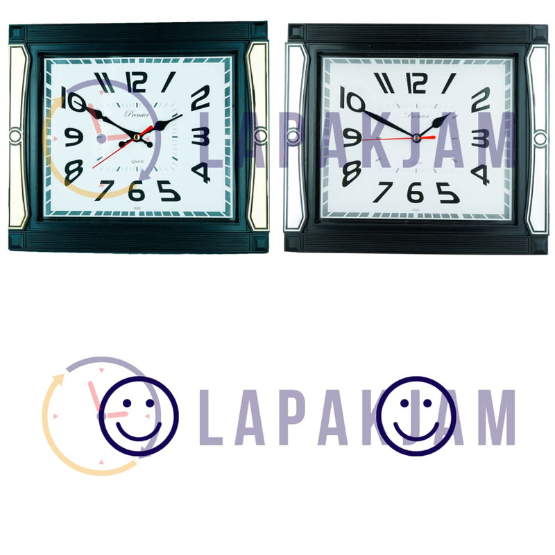 Jam Dinding Analog Polos Minimalis Premier Gold JD43PRE32BLE
