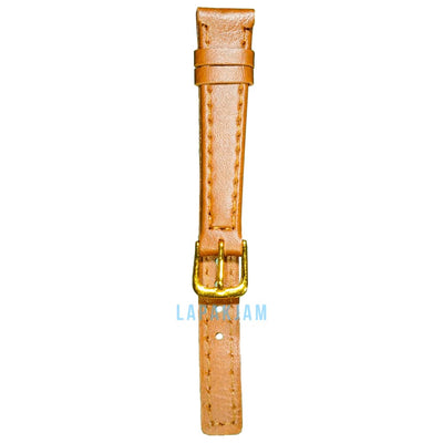 Tali Jam Tangan Kulit Alba AL-241-14 Ukuran 14 mm Coklat Muda