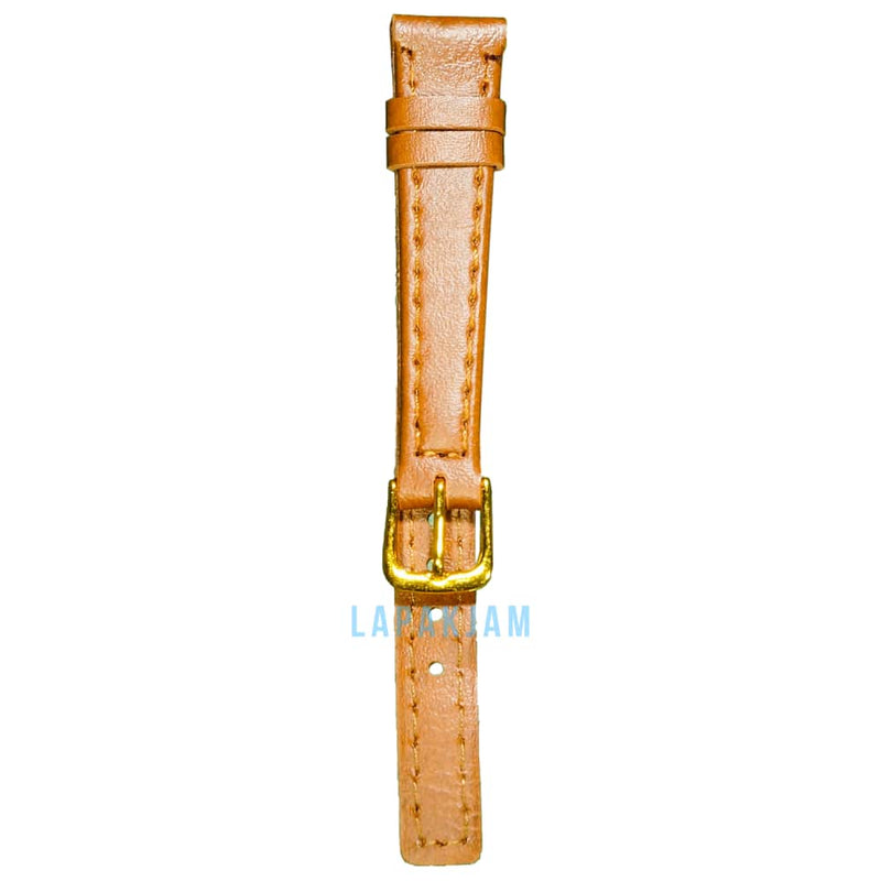 Tali Jam Tangan Kulit Alba AL-241-14 Ukuran 14 mm Coklat Muda