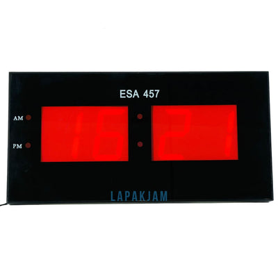 Jam Dinding Digital LED Polos Minimalis Esa Hitam JD0375ESA457HI