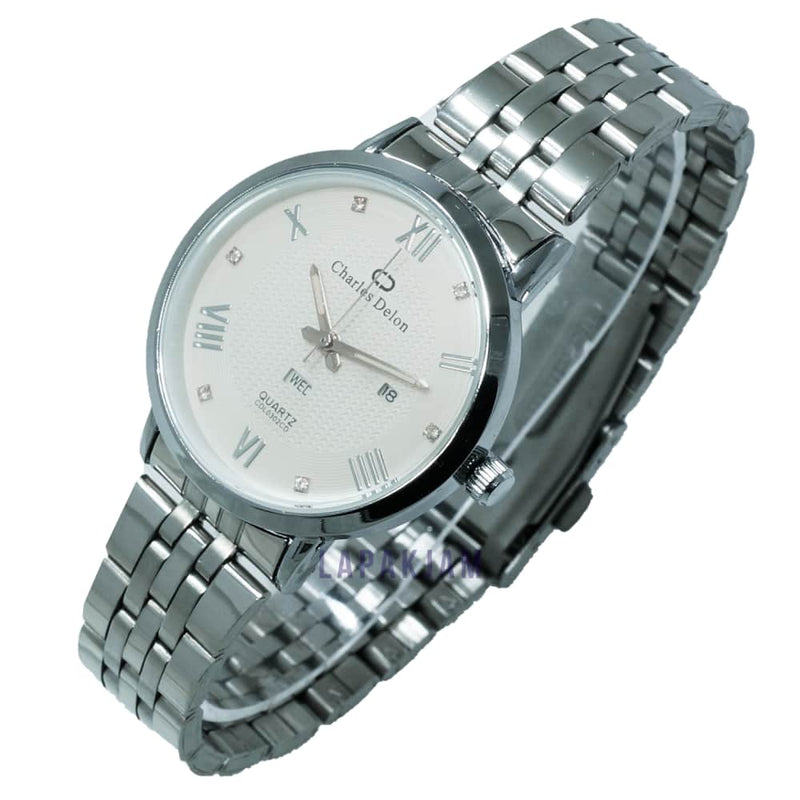 Jam Tangan Analog Formal Charles Delon Silver JACHARWCCDL0302CDRPBSIL