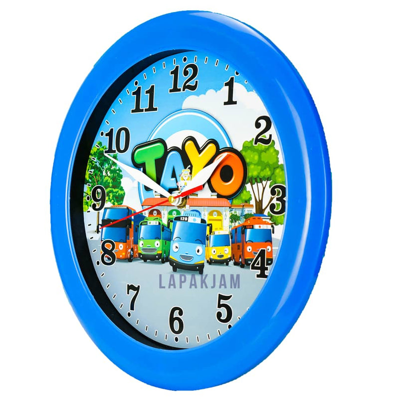 Jam Dinding Analog Karakter Anak Ogana Tayo JDOG888TYBIR