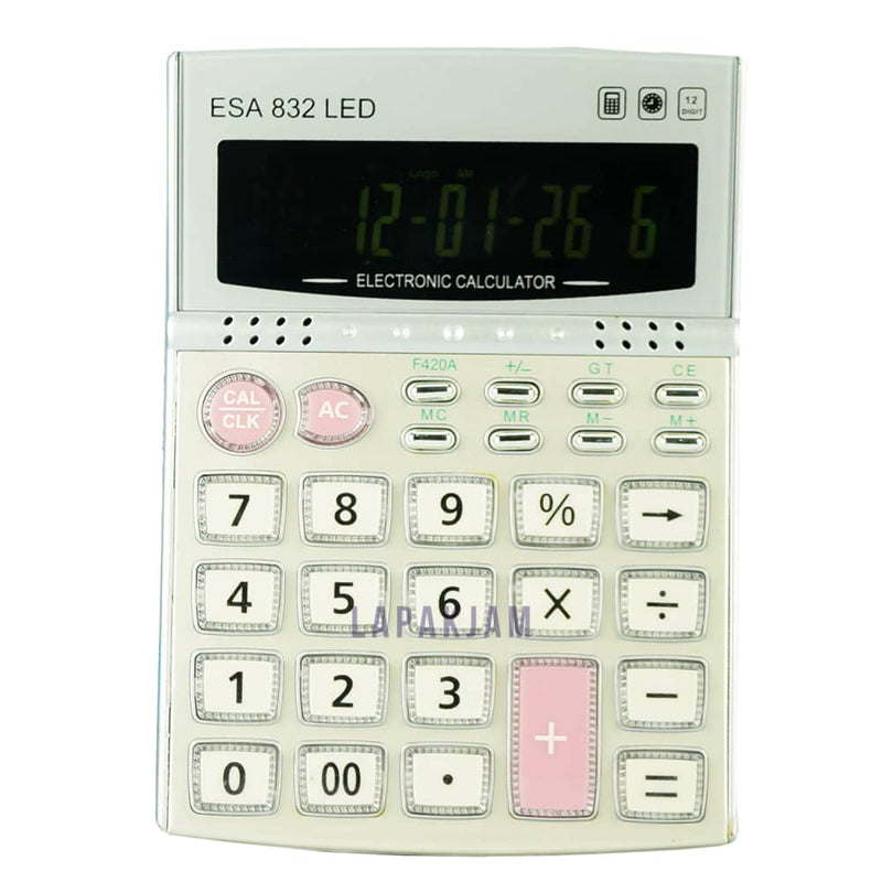 Kalkulator Basic Polos Esa Silver KLES83LED