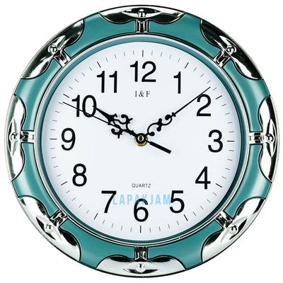 Jam Dinding Analog Permata/Feminim/Norak I&f Biru JDIF45IR