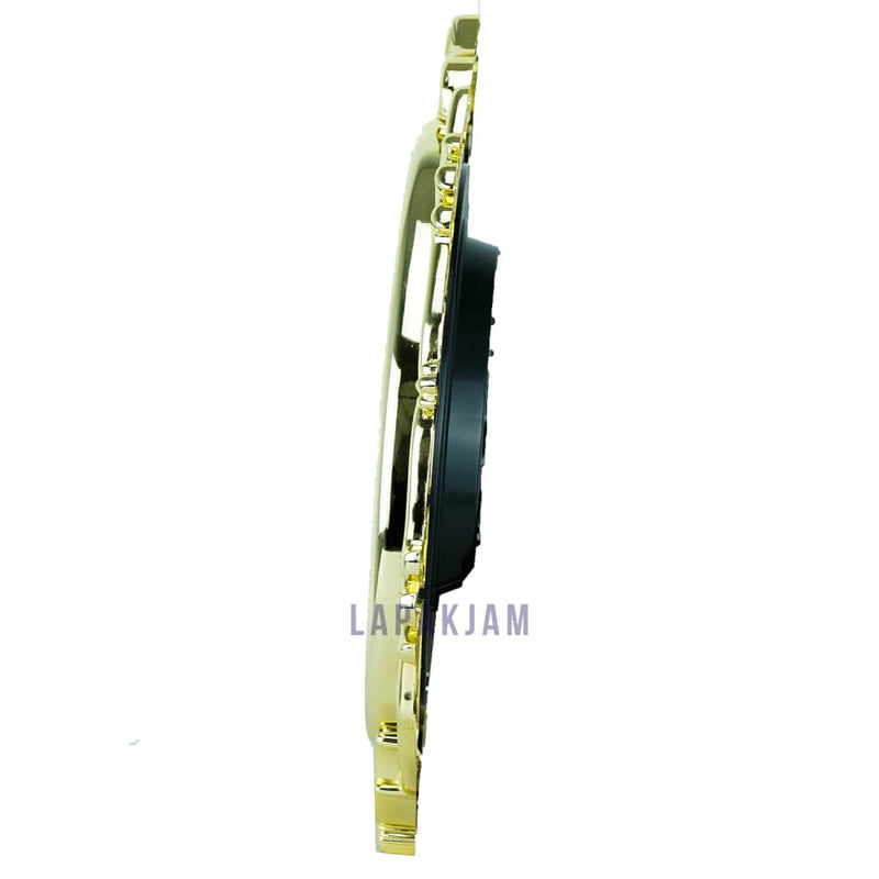 Jam Dinding Analog Polos Minimalis Esa Gold JD00ESA-617OL