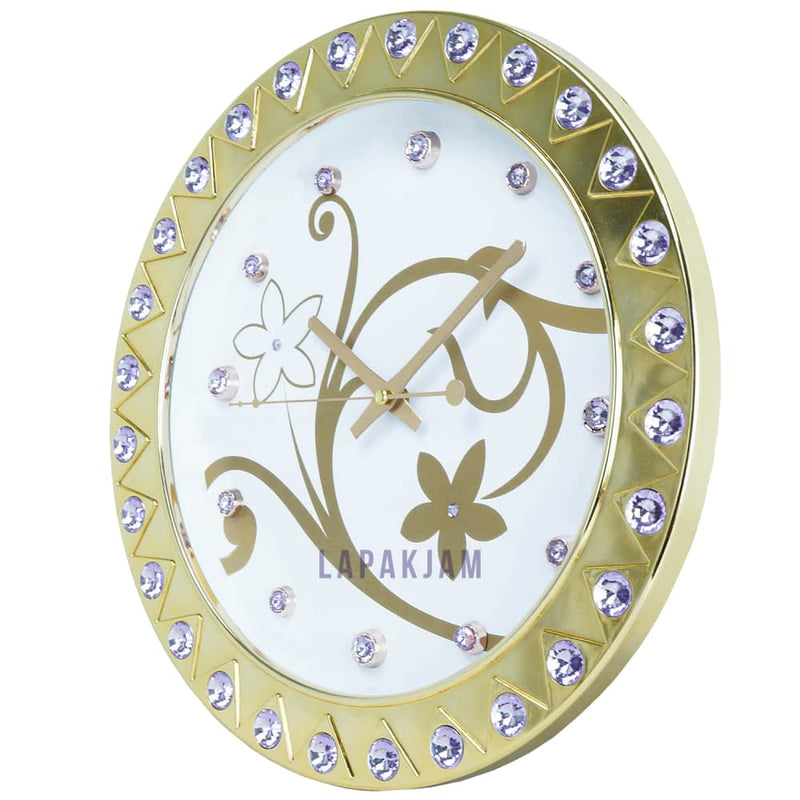 Jam Dinding Analog Polos Minimalis Esa Gold JDESS-943GOL