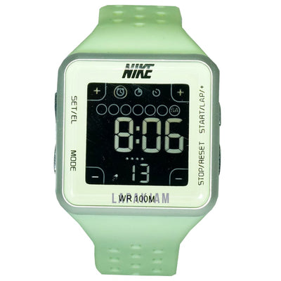 Jam Tangan Digital Sporty Nike Hijau Silver JANIKEK-001DHIJSIL