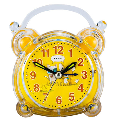 Jam Weker Analog Polos Minimalis Esa Kuning WEESA3207KUN