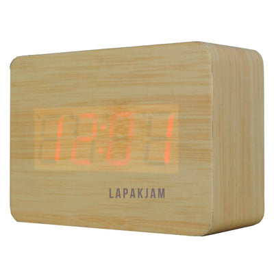 Jam Weker Digital Polos Minimalis Esa Kayu WE10ESA02GTYU