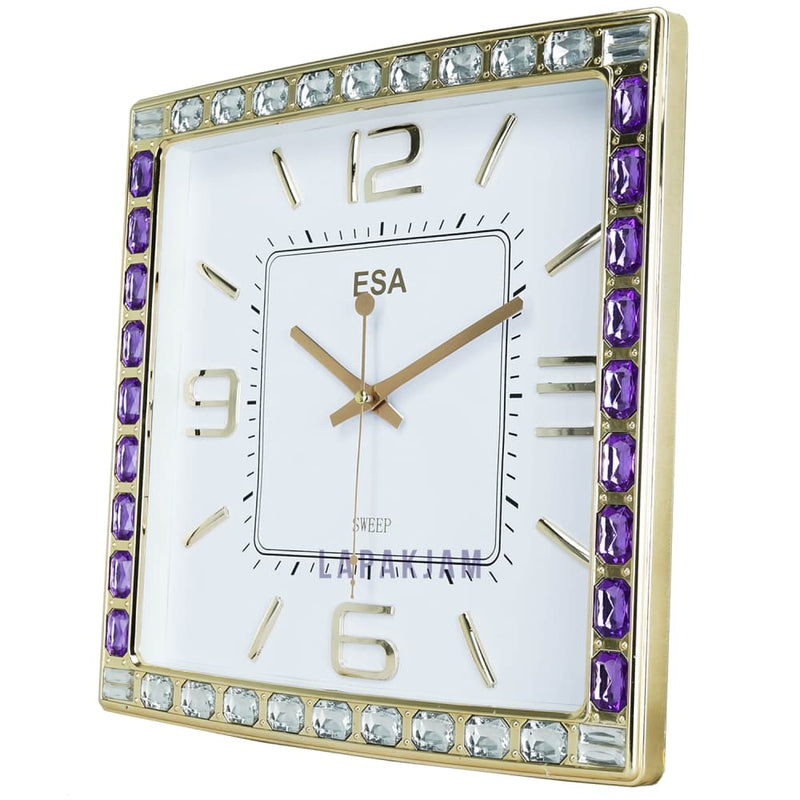Jam Dinding Analog Permata/Feminim/Norak Esa putih JDESS-5922PUT
