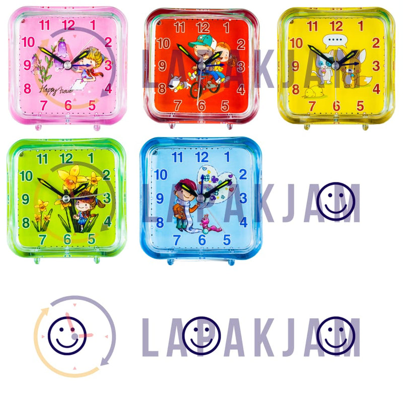 Jam Weker Analog Polos Minimalis Esa Pink WEESA3200PIN