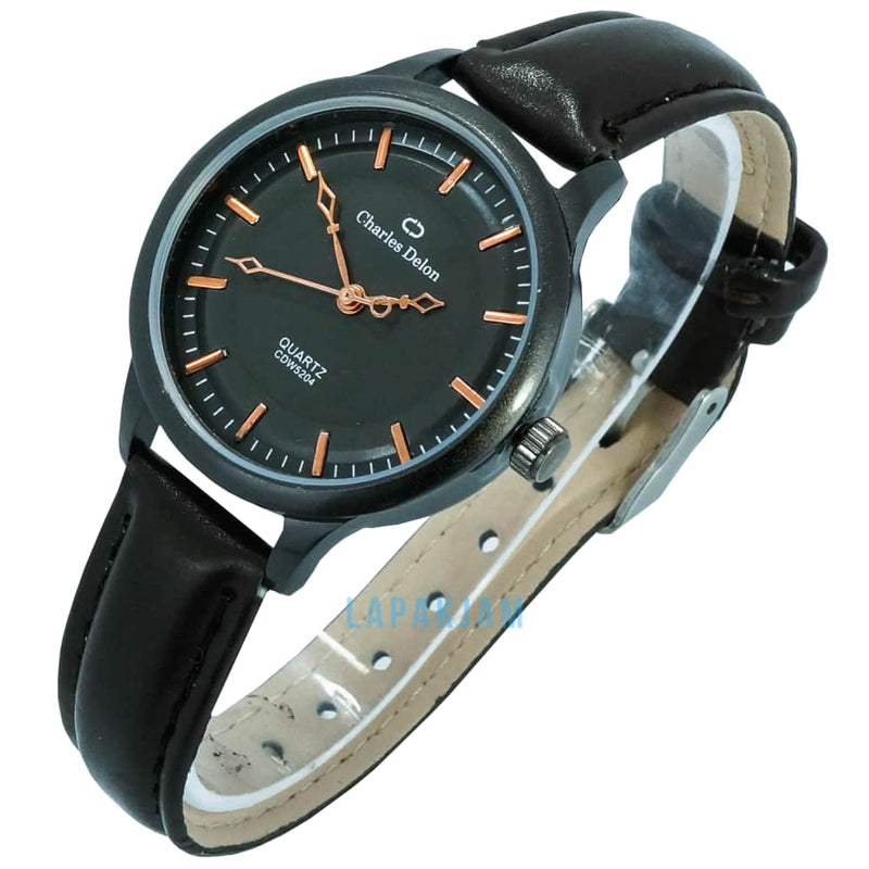 Jam Tangan Analog Formal Charles Delon Coklat JACHARCDW5204KCOK