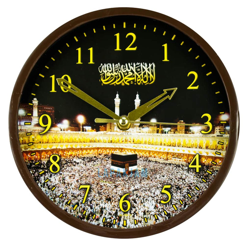 Jam Dinding Analog Nuansa Islami Alari Hitam JDALARL26RM11MCOK