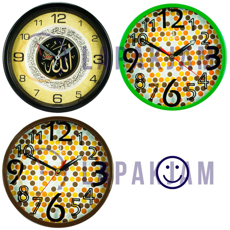 Jam Dinding Analog Polos Minimalis Miracle Hitam JDMIRAM26BP09HIT