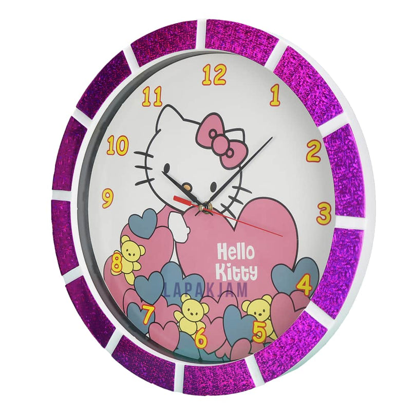 Jam Dinding Analog Karakter Anak Esa Hello Kitty JDESA567HKPIN