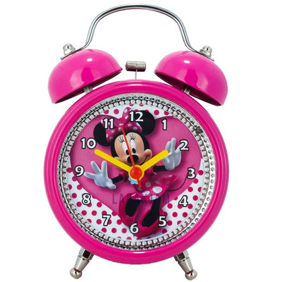 Jam Weker Kikai KK-2832 Minnie Mouse Pink 13x9x6 cm