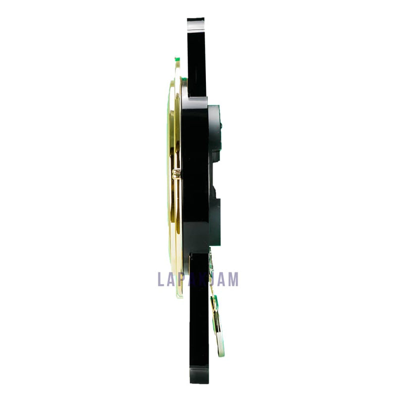 Jam Dinding Bell & Bandul Polos Minimalis Mirado Gold JD73P-37WI-GL