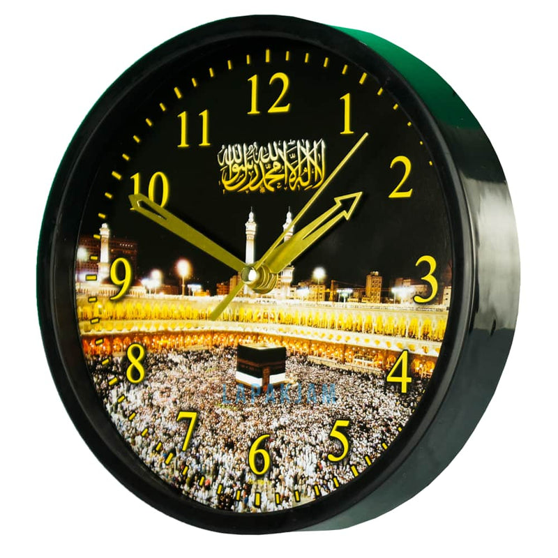 Jam Dinding Analog Nuansa Islami Alari Coklat JDALARL26RM11MHIT