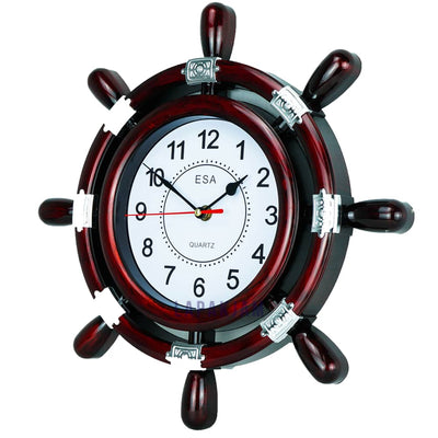 Jam Dinding Analog Nuansa Nakhoda Jangkar Esa Coklat JD0113ESAE30CO