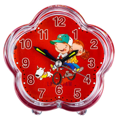 Jam Weker Analog Polos Minimalis Esa Merah WEESA3203MER