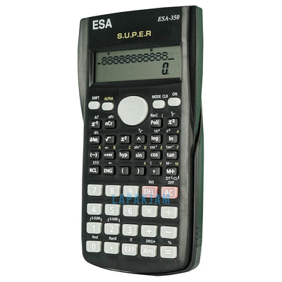 Kalkulator Basic Polos Esa Hitam KL0035ESA350