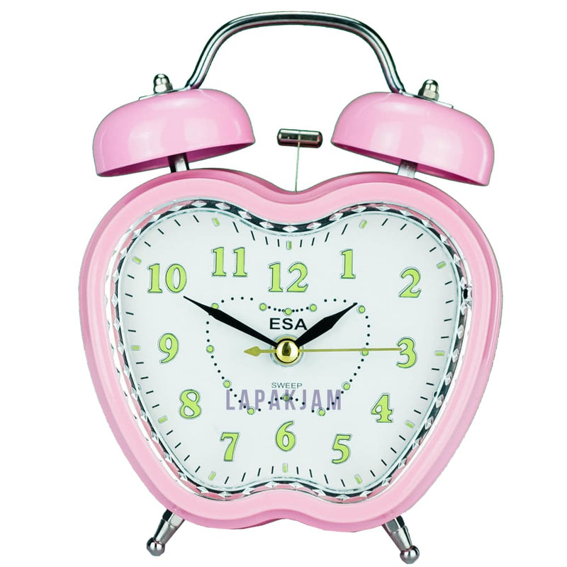 Jam Weker Analog Polos Minimalis Esa Pink WE0070ESA621PI