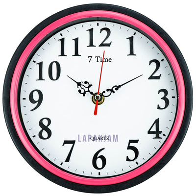 Jam Dinding Analog Polos Minimalis Seven time Hitam JDSE28HIT