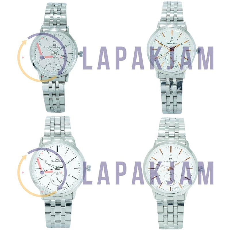 Jam Tangan Analog Formal Charles Delon Silver JACHARWCCDL0405RPBSIL