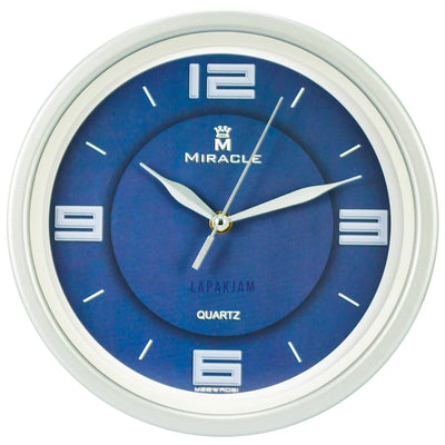Jam Dinding Analog Polos Minimalis Miracle Silver JDMIRAM28WR051SIL