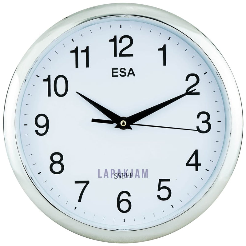 Jam Dinding Analog Polos Minimalis Esa Putih JDES345PPUT