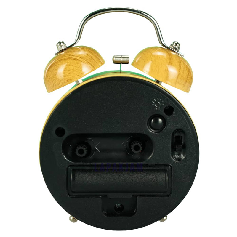 Jam Weker Analog Polos Minimalis Esa Coklat Muda WEESA28322COKMUD